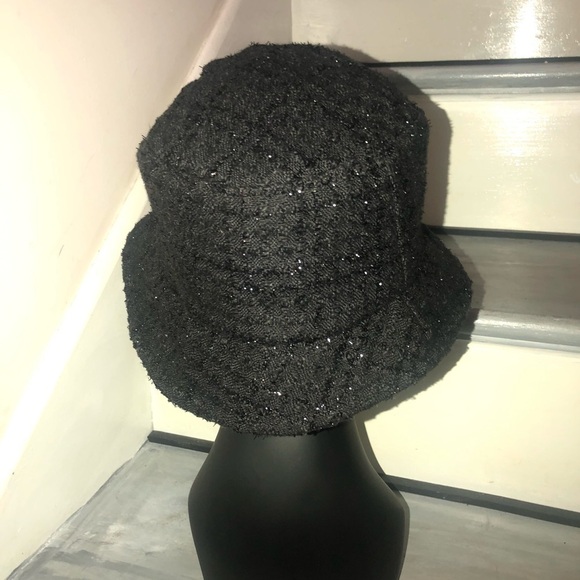 August black sparkly bucket hat & Nine West Red sequin wool hat Vintage main image 16